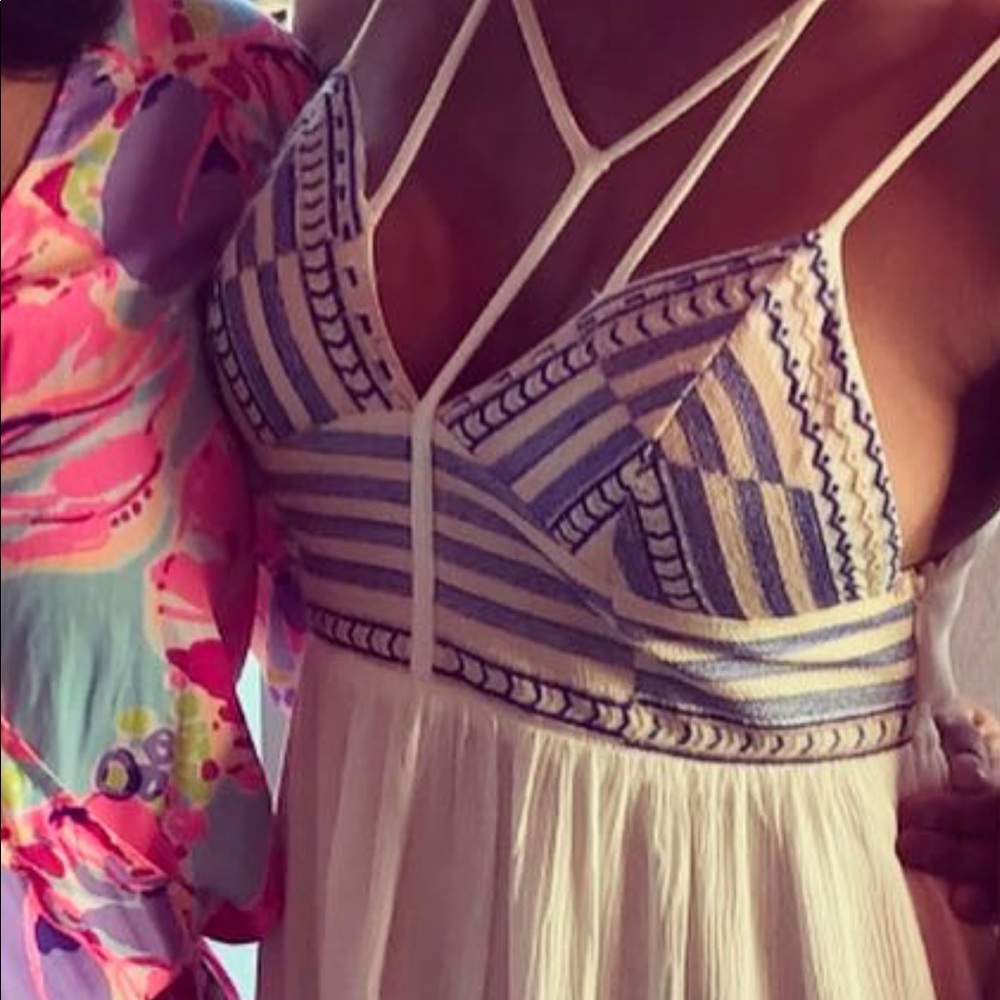 Gauzy beach boho maxi dress.